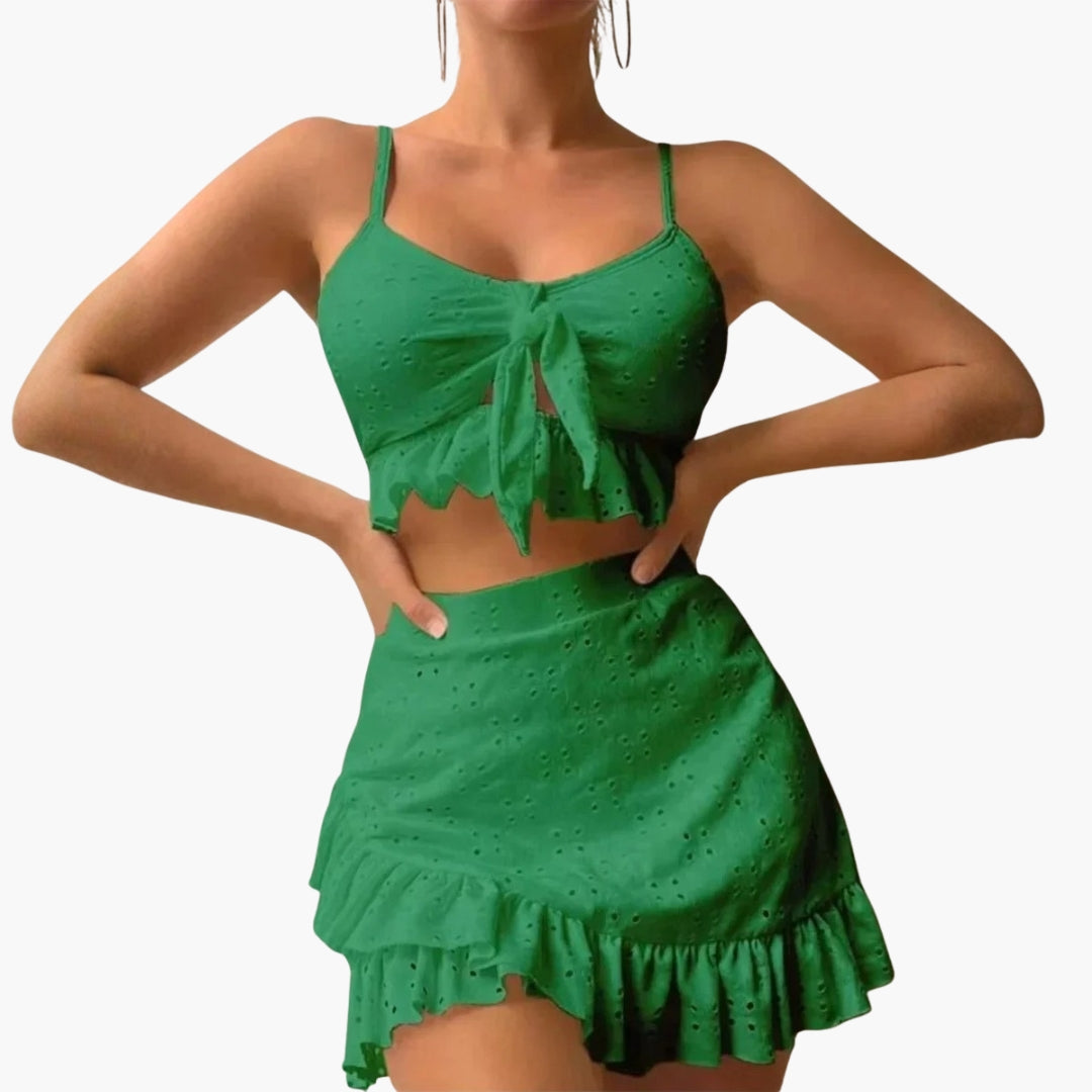 Delilah | Women’s Ruffled Two-Piece Swimsuit Set