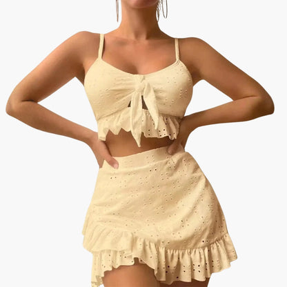 Delilah | Women’s Ruffled Two-Piece Swimsuit Set