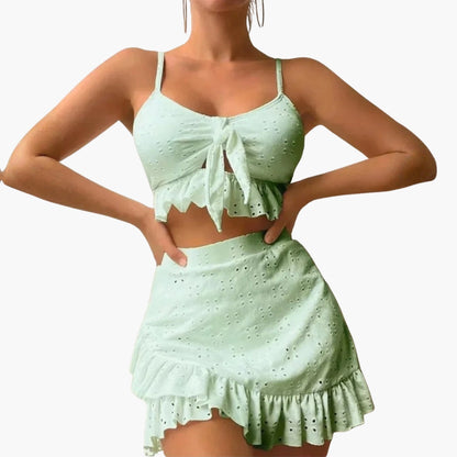 Delilah | Women’s Ruffled Two-Piece Swimsuit Set