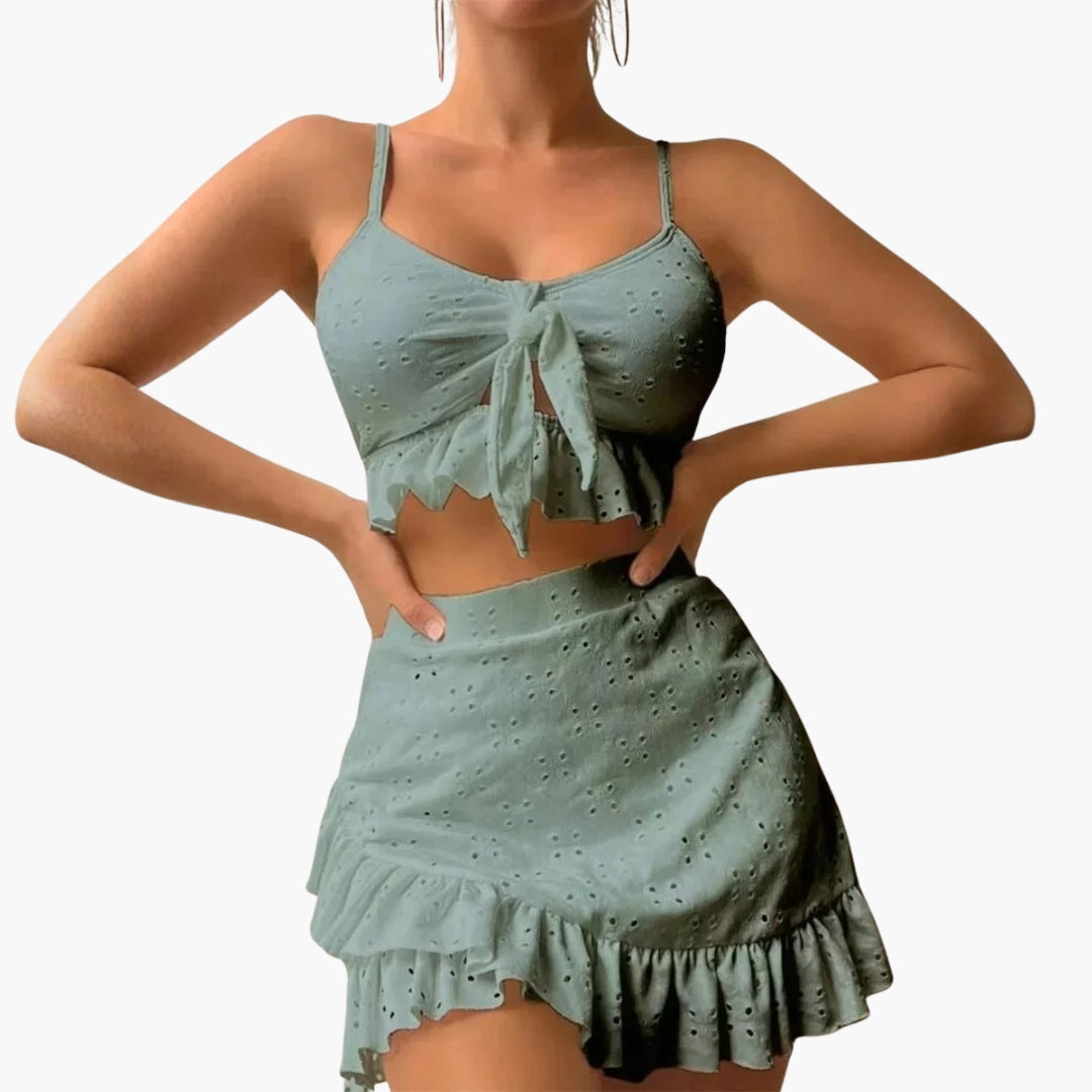 Delilah | Women’s Ruffled Two-Piece Swimsuit Set