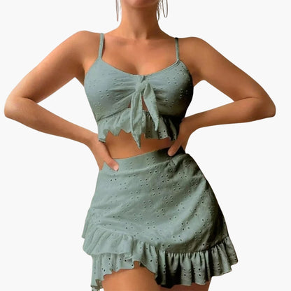 Delilah | Women’s Ruffled Two-Piece Swimsuit Set