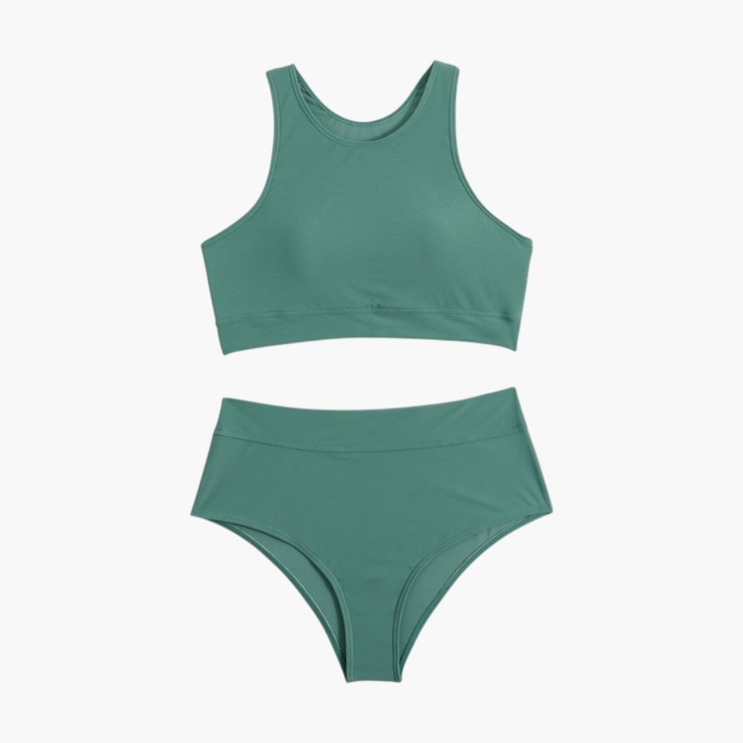 Navy | Women’s Sporty Two-Piece Swimsuit Set