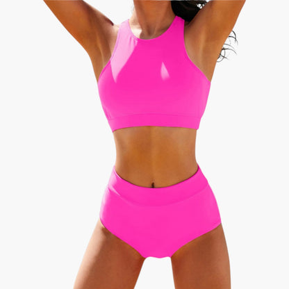 Navy | Women’s Sporty Two-Piece Swimsuit Set