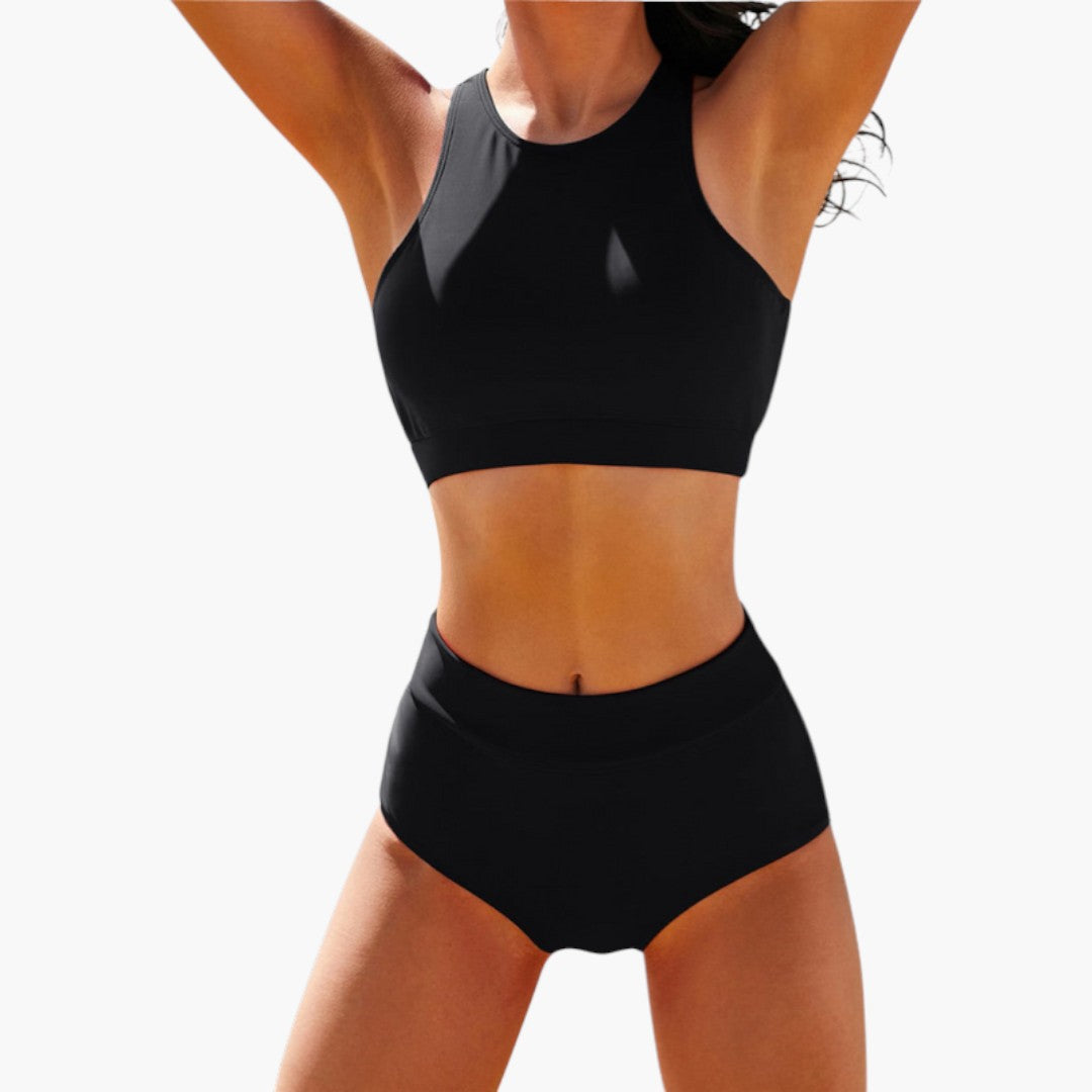 Navy | Women’s Sporty Two-Piece Swimsuit Set