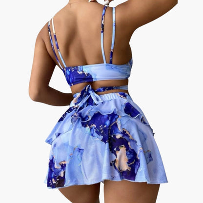 Elara | Women’s Three-Piece Floral Bikini Set