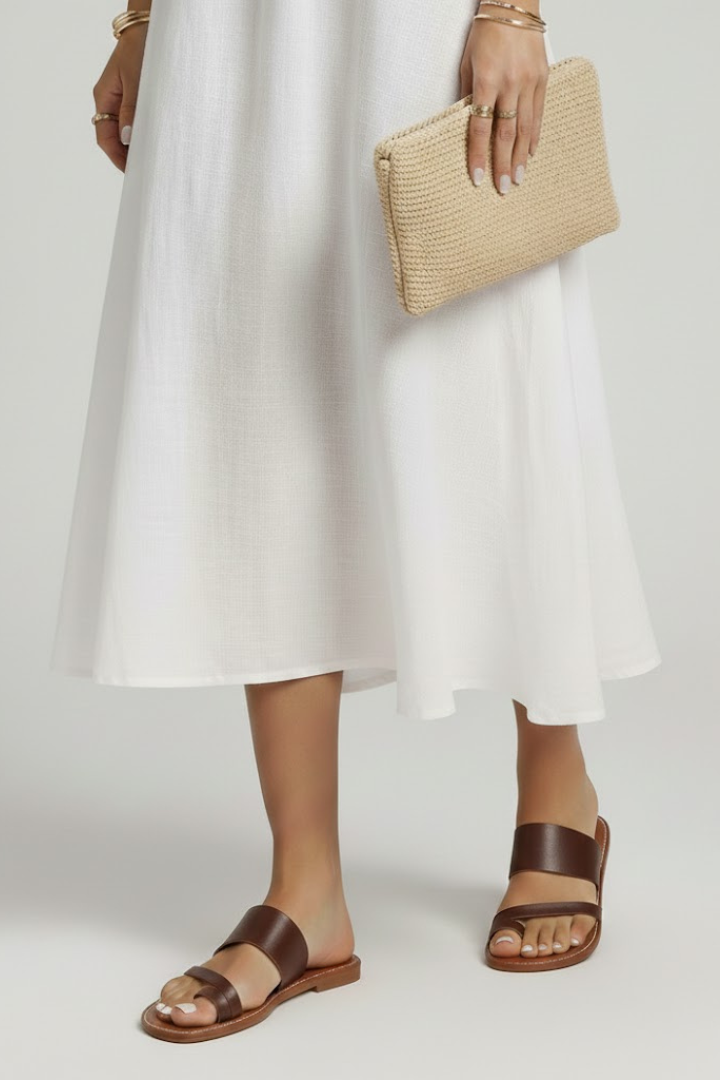 Remi | Women’s Buckle Strap Slip-On Sandals