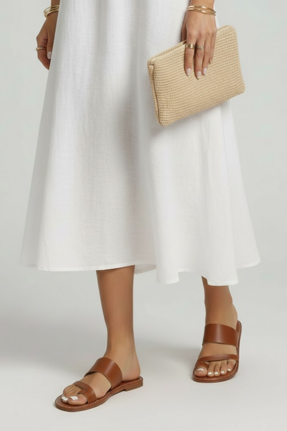 Remi | Women’s Buckle Strap Slip-On Sandals