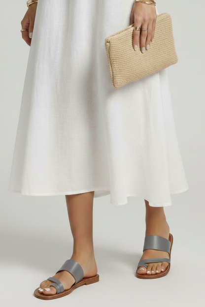 Remi | Women’s Buckle Strap Slip-On Sandals