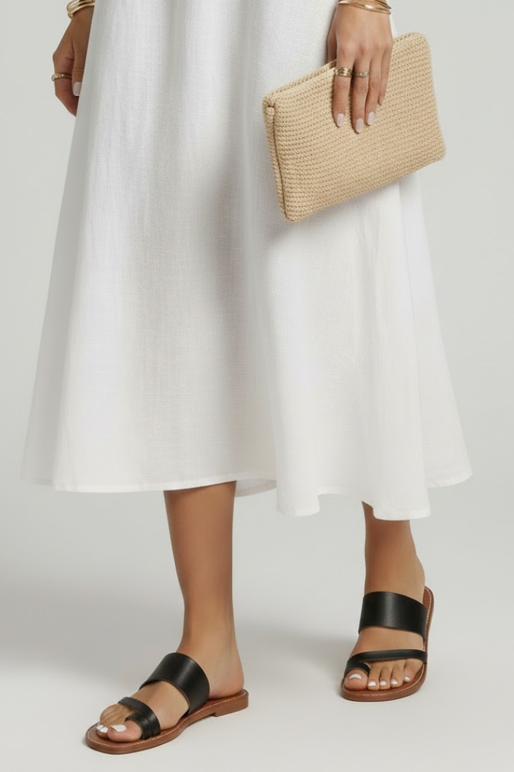 Remi | Women’s Buckle Strap Slip-On Sandals