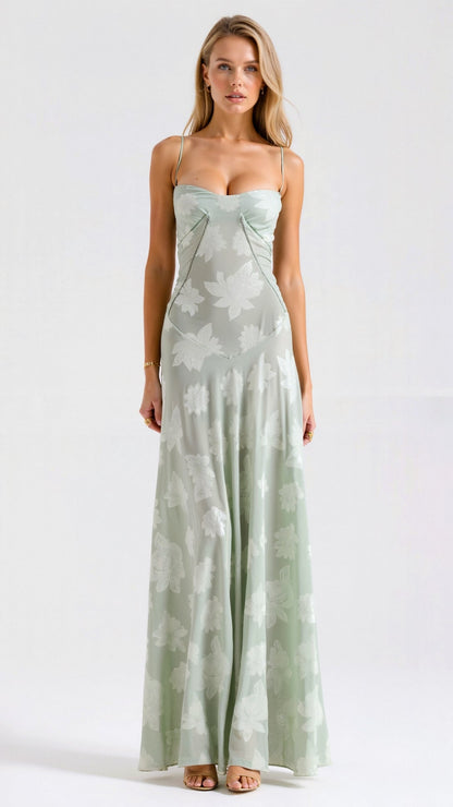 Brixton | Women’s Wedding Guest Bustier Maxi Dress