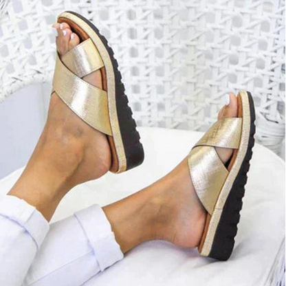 Paisley | Women’s Summer Orthopedic Slide Sandals with Cushioned Arch Support