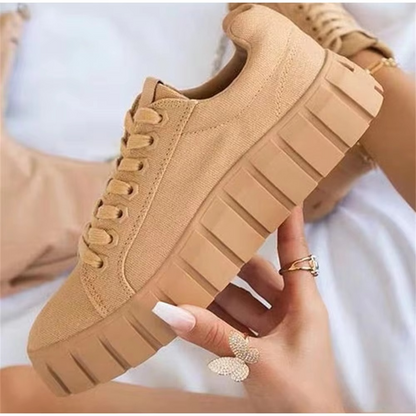 Wilhelmina | Women’s Casual Thick-Sole Lace-Up Sneakers