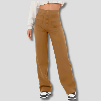 Vera | Women’s High-Waisted Straight-Leg Trousers