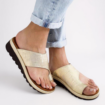 Alyssa | Women’s Summer Orthopedic Toe Split Slide Sandals