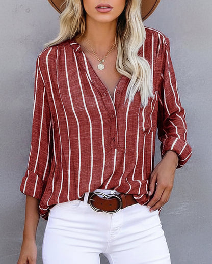 Emily | Women Summer Striped Casual Blouse