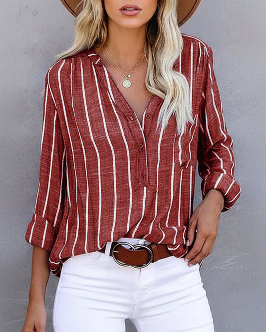 Emily | Women Summer Striped Casual Blouse