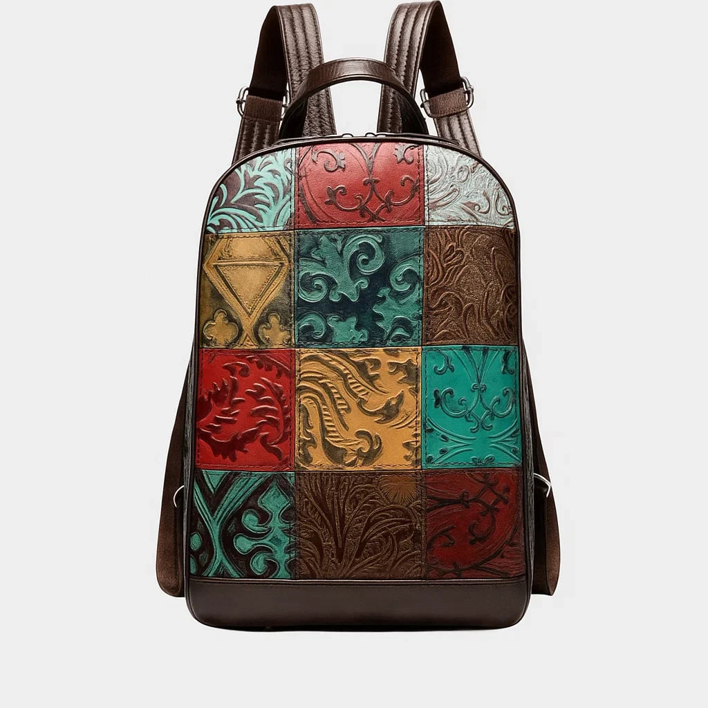 Irelliaa | Sac à Dos Patchwork Relief Artistique