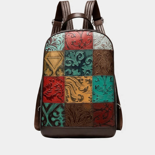 Irelliaa | Sac à Dos Patchwork Relief Artistique