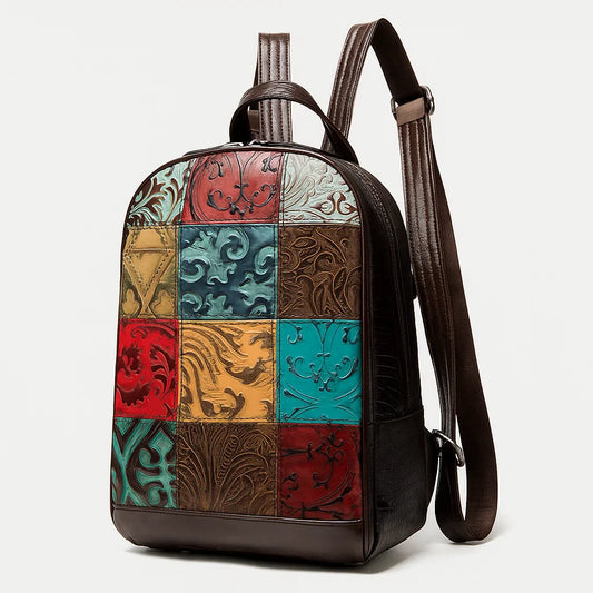 Irelliaa | Sac à Dos Patchwork Relief Artistique