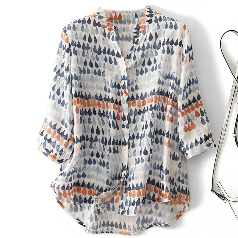 Harriet | Women’s Lightweight Printed Spring Blouse