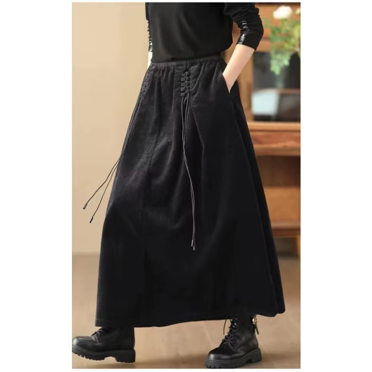 Eliza | Women’s Corduroy Maxi Skirt