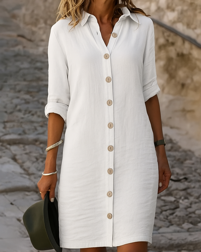 Winona | Women’s Elegant Button-Front Spring Dress
