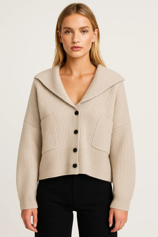Bella | Women’s Deep V-Neck Warm Knit Cardigan