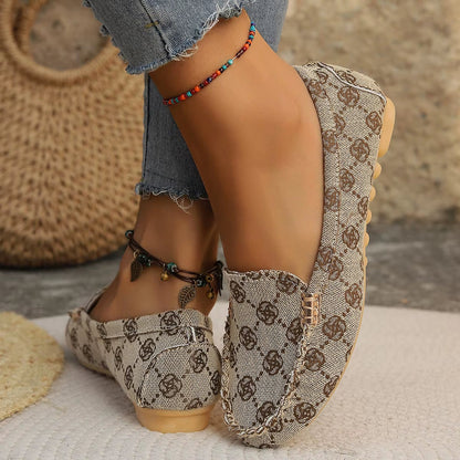 Talia | Women’s Denim Slip-On Flats