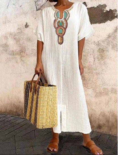 Greta | Women’s Summer Relaxed Maxi T-Shirt Dress