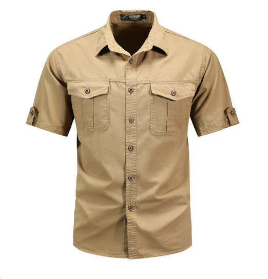 Branson | Men’s Short Sleeve Utility Button Up Shirt