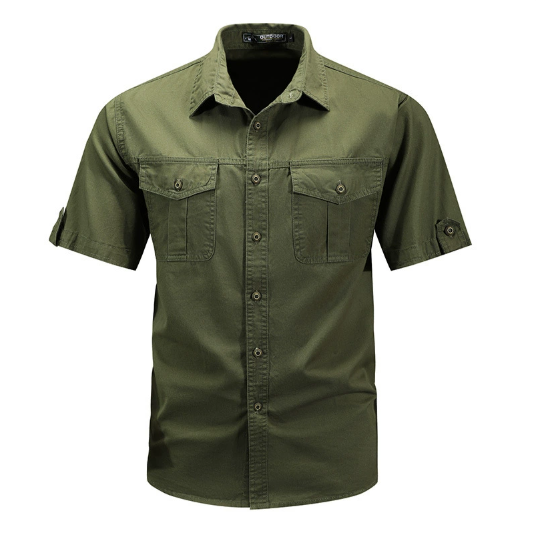 Branson | Men’s Short Sleeve Utility Button Up Shirt
