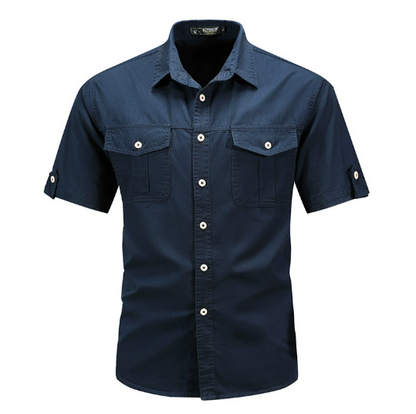 Branson | Men’s Short Sleeve Utility Button Up Shirt