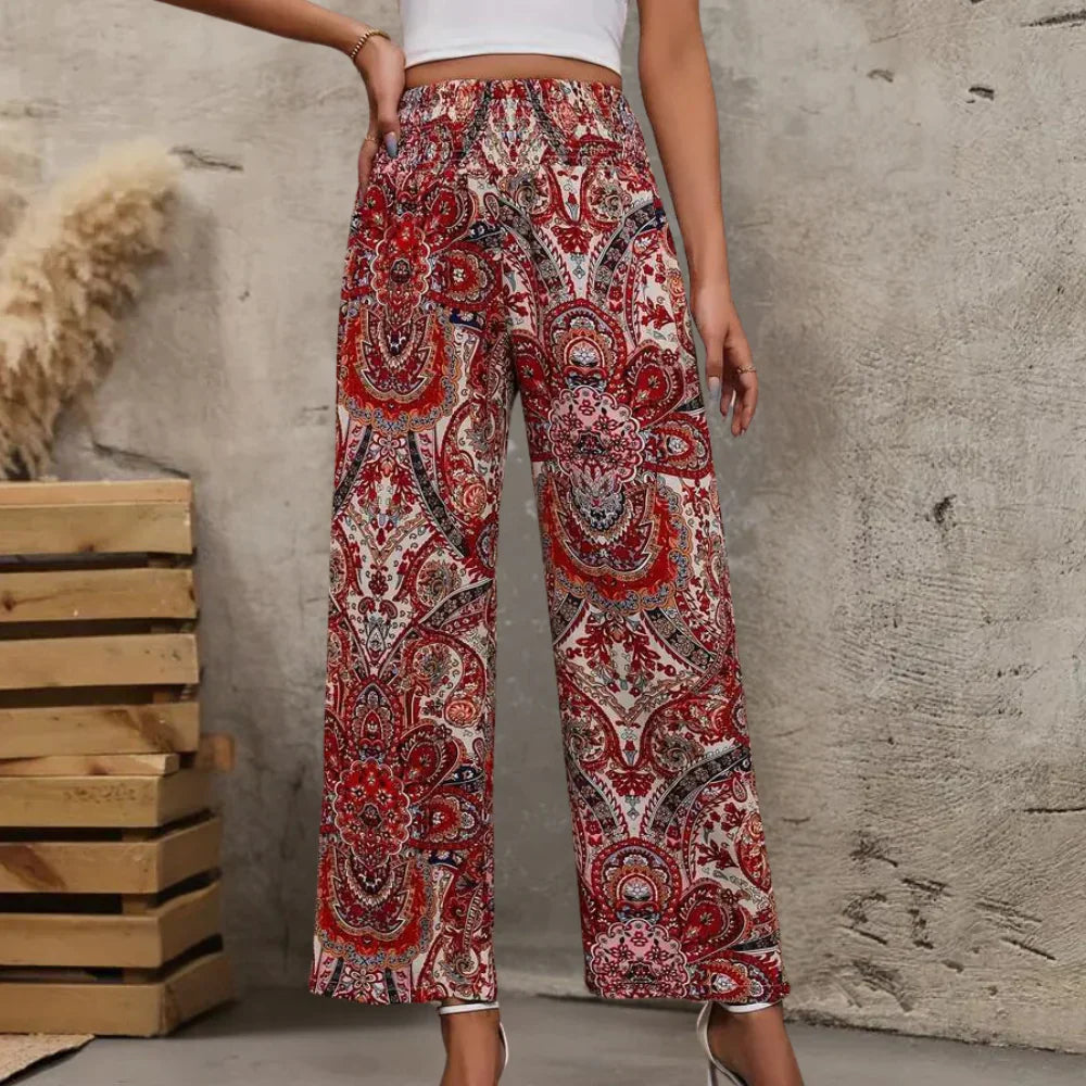 Odessa | Women’s Bohemian Wide-Leg Trousers