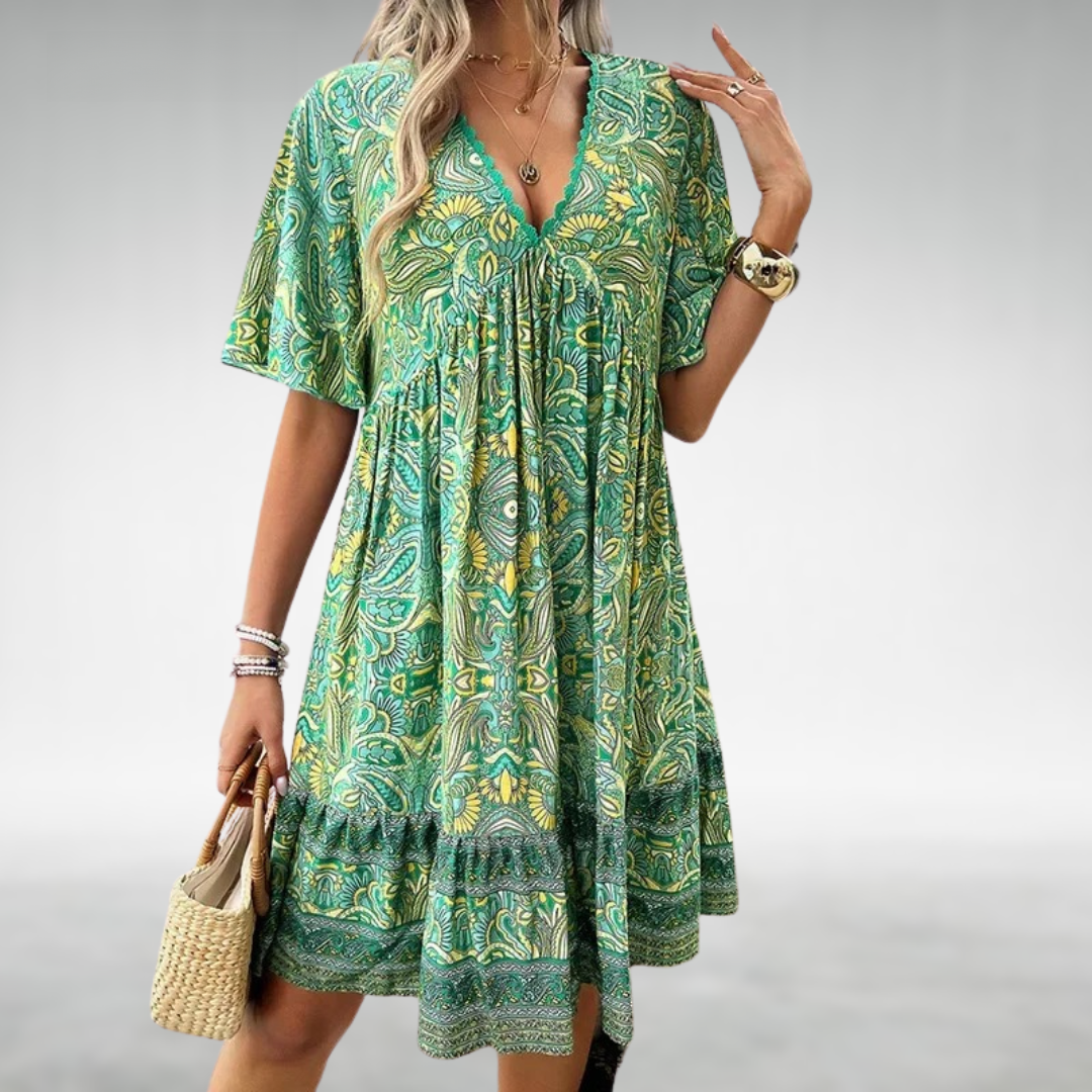 Lyla | Women’s Summer Boho Paisley Mini Dress