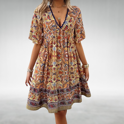 Lyla | Women’s Summer Boho Paisley Mini Dress