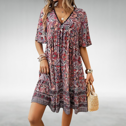Lyla | Women’s Summer Boho Paisley Mini Dress
