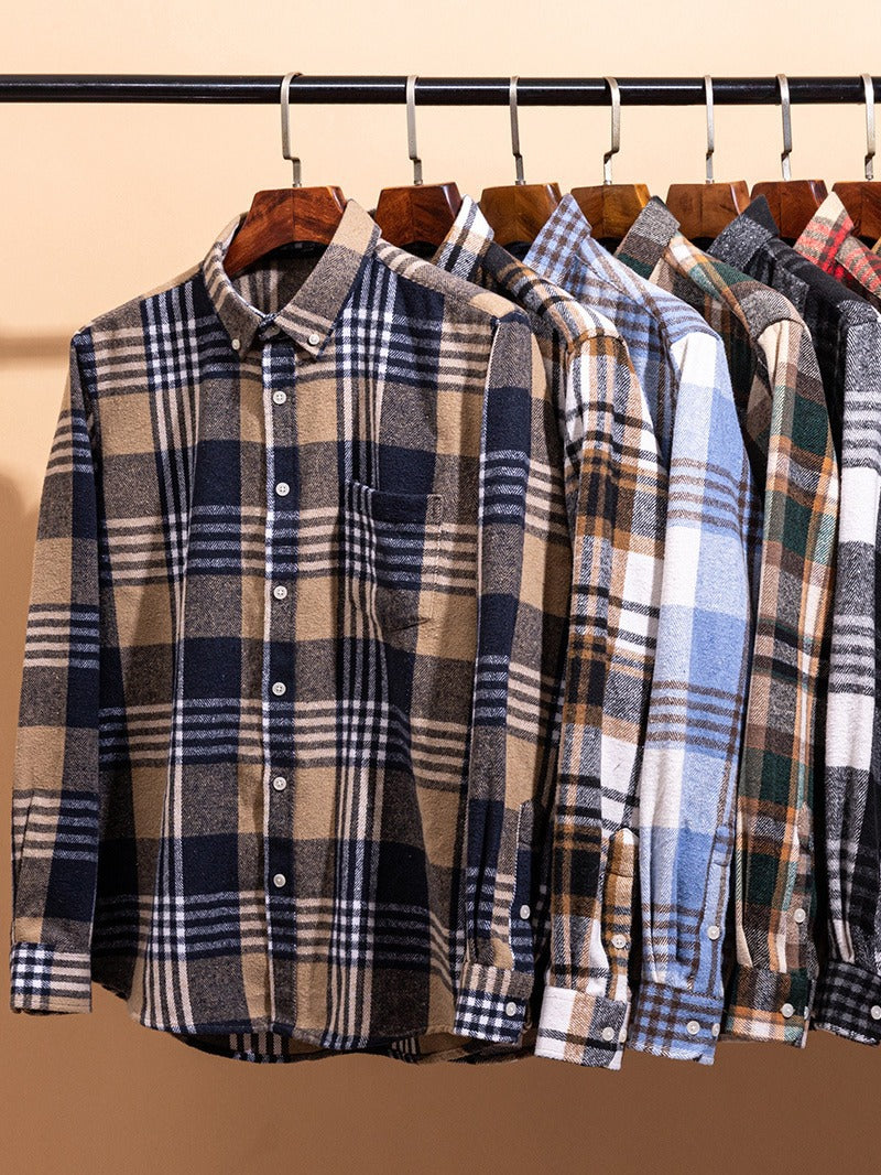 Jayson | Men’s Checked Cotton Button Up Shirt