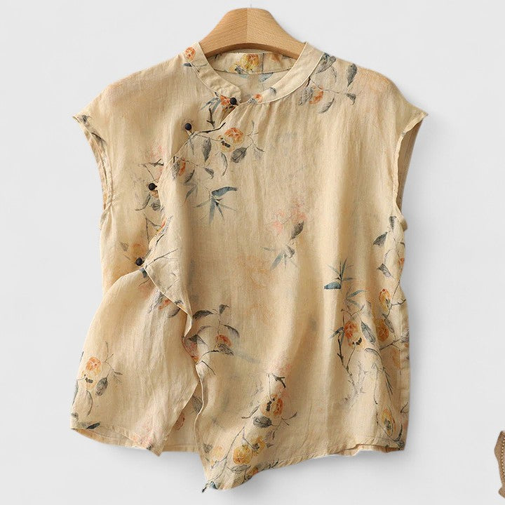 Amaryn | Women’s Elegant Satin Button Up Blouse