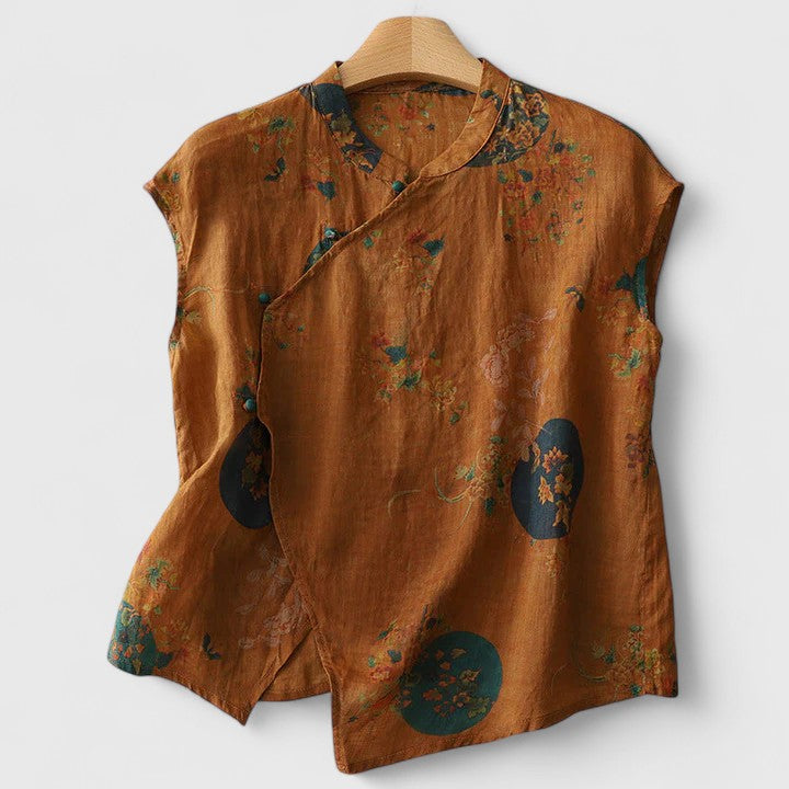 Amaryn | Women’s Elegant Satin Button Up Blouse