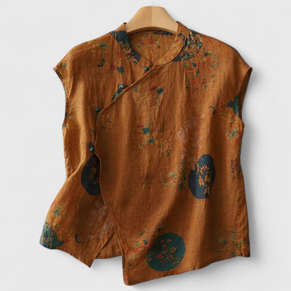 Amaryn | Women’s Elegant Satin Button Up Blouse