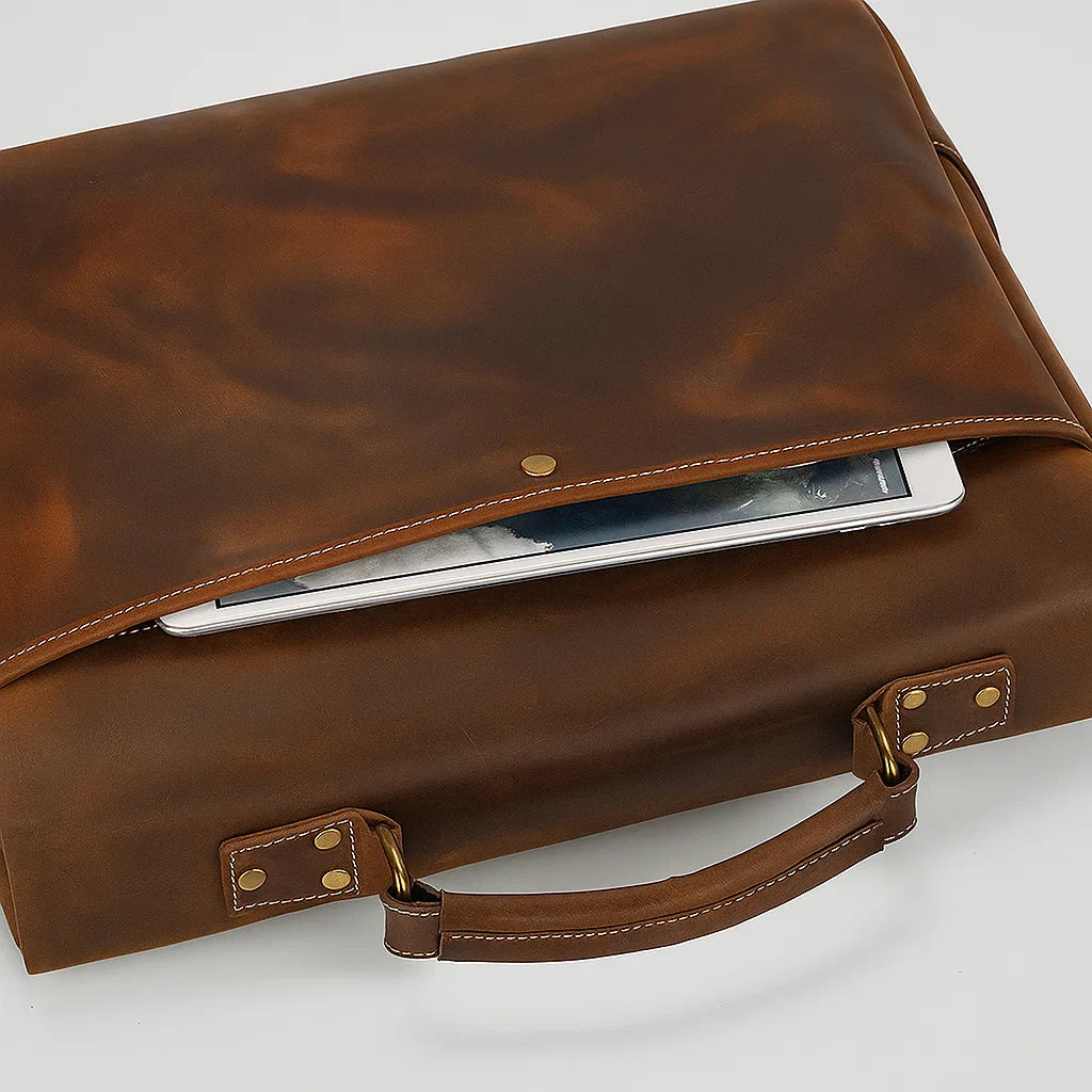 Maldenor | Sac de Travail Classique en Cuir Vegan