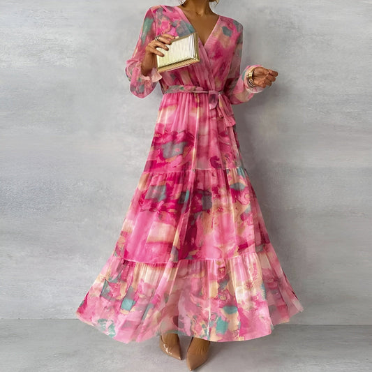 Alessandra | Women’s Elegant Pleated Summer Maxi Dress