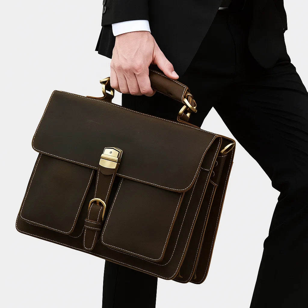 Marvélin | Sac Porte-documents Vintage à Boucle