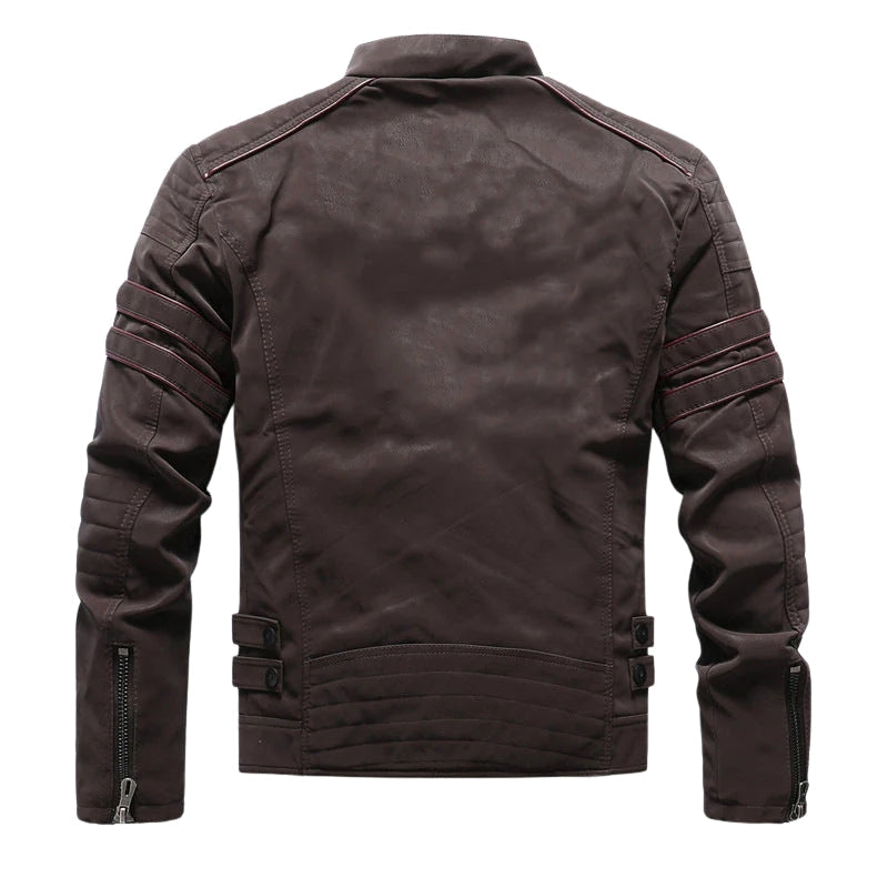 Nath | Men’s Stand Collar Jacket with Zip Front