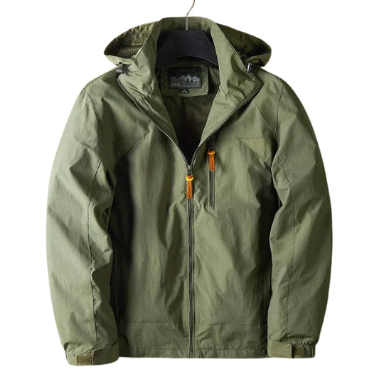 Mat | Men’s High Collar Hooded Zip Jacket
