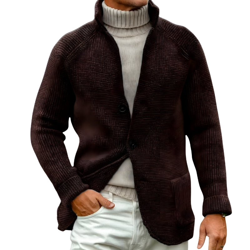 Raymark | Men’s Knitted Button-Front Winter Cardigan