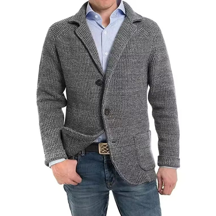 Raymark | Men’s Knitted Button-Front Winter Cardigan