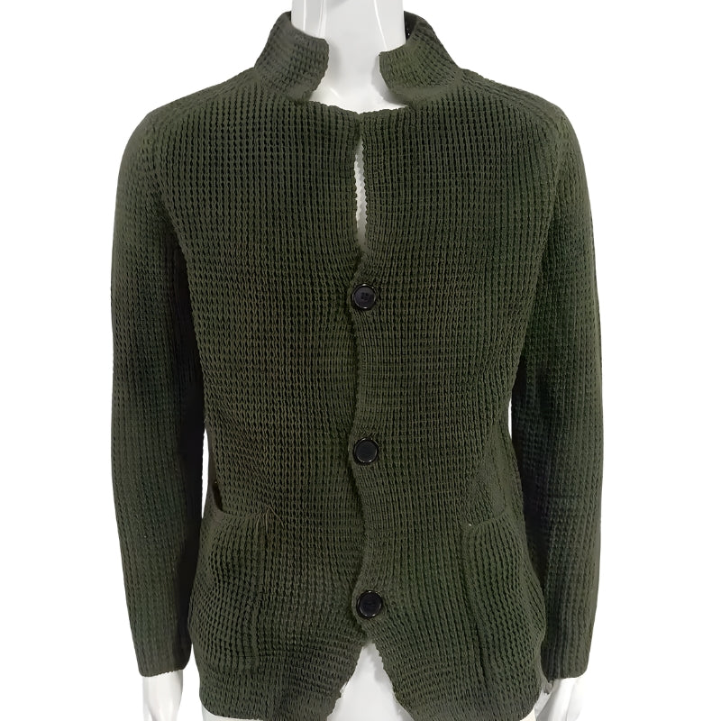 Raymark | Men’s Knitted Button-Front Winter Cardigan