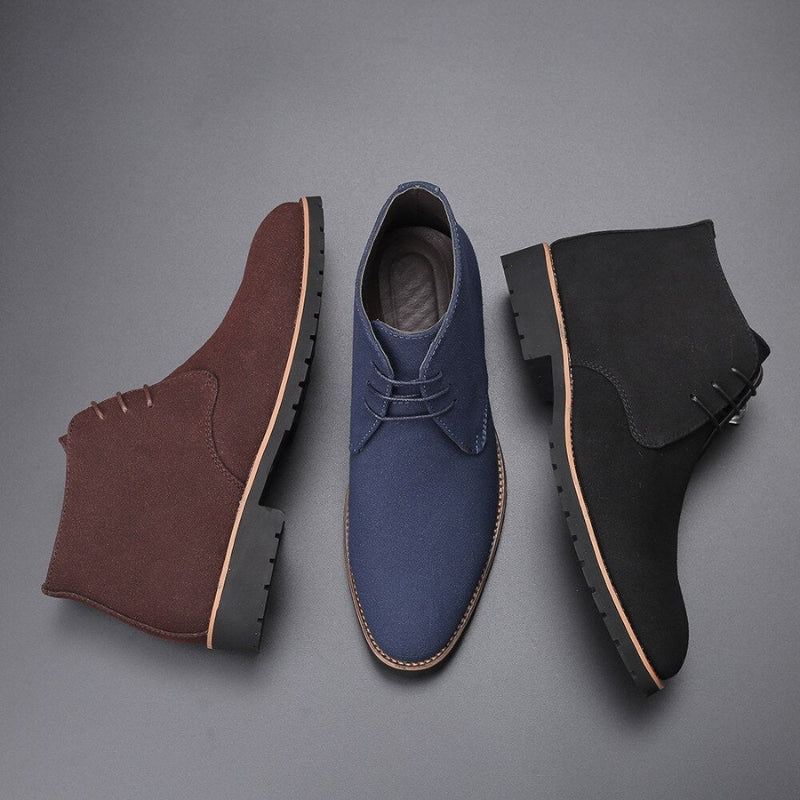 Zian | Men’s Lace-Up Ankle Boots with Rugged Grip Sole