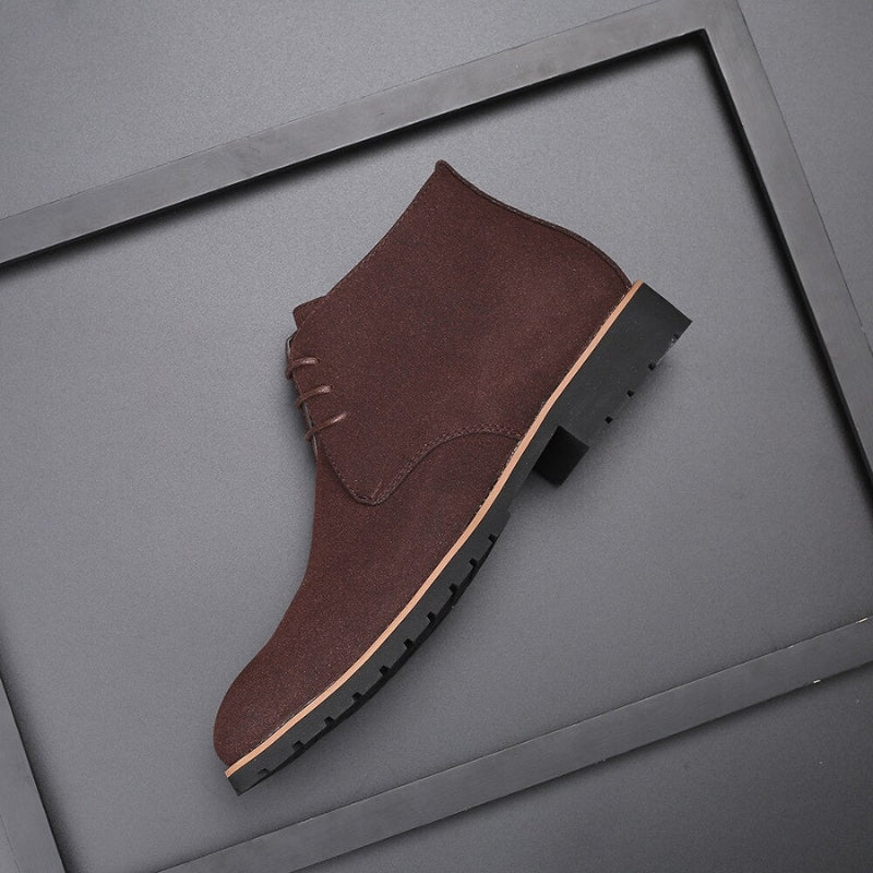 Zian | Men’s Lace-Up Ankle Boots with Rugged Grip Sole